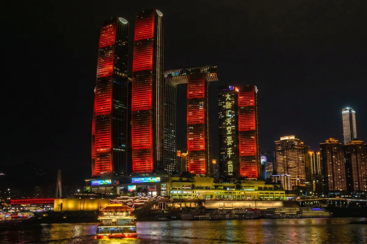 chongqing night river cruise nightview