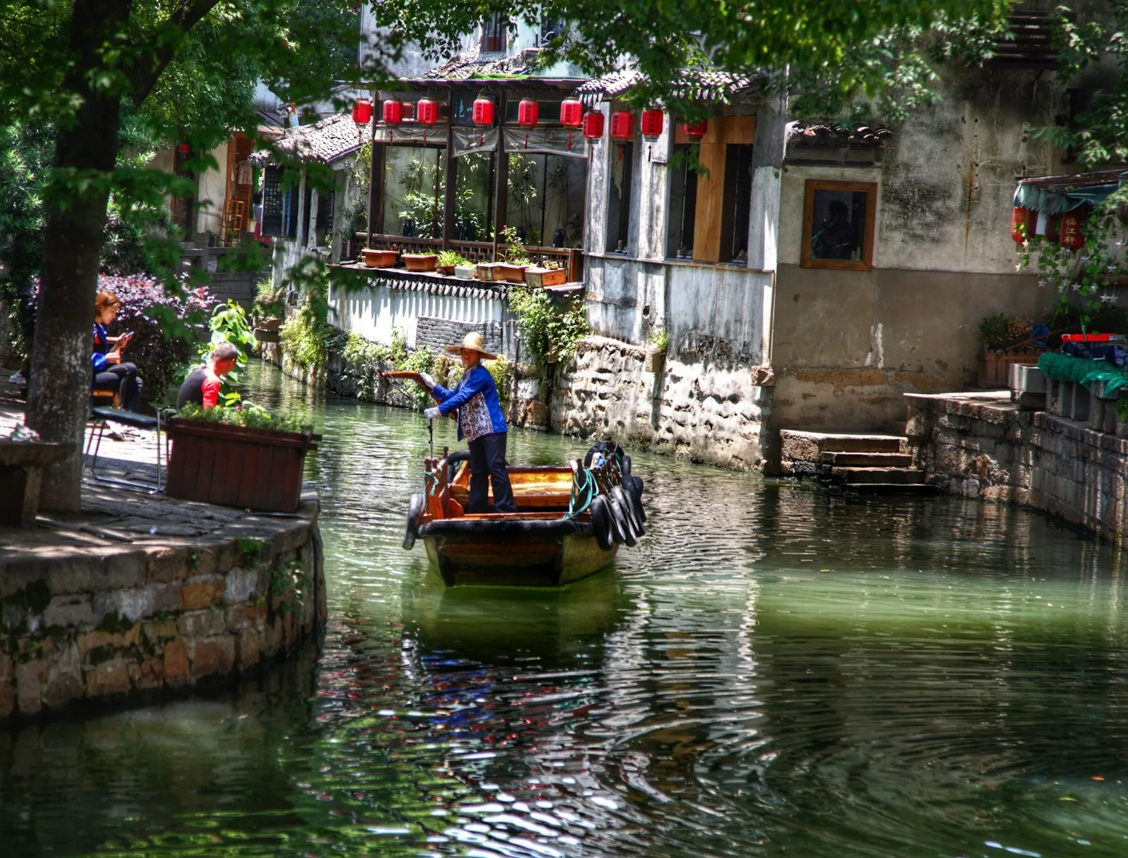 tongli water town canal suzhou china