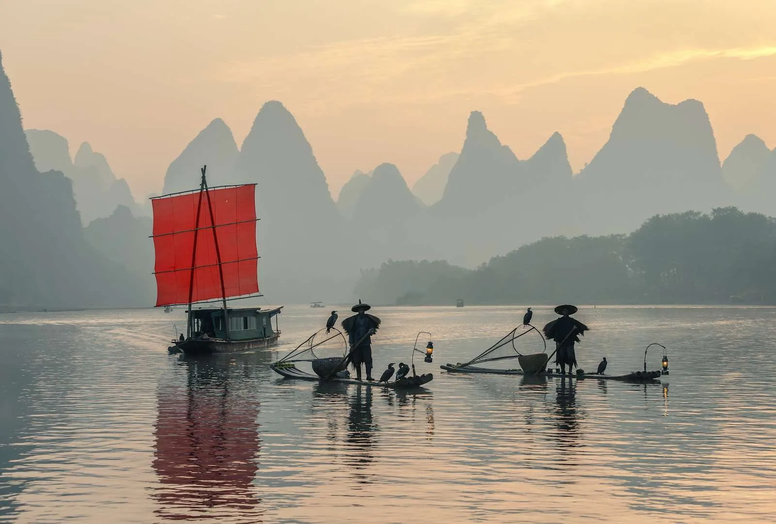 Li riverside picnic yangshuo
