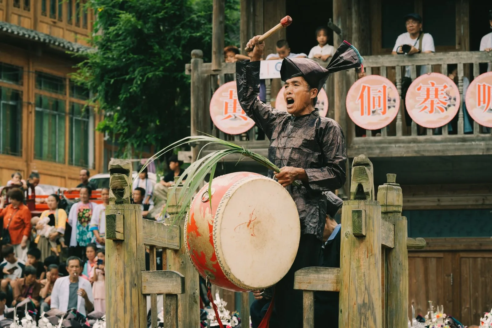 Drummer in Hantian Festival Celebration